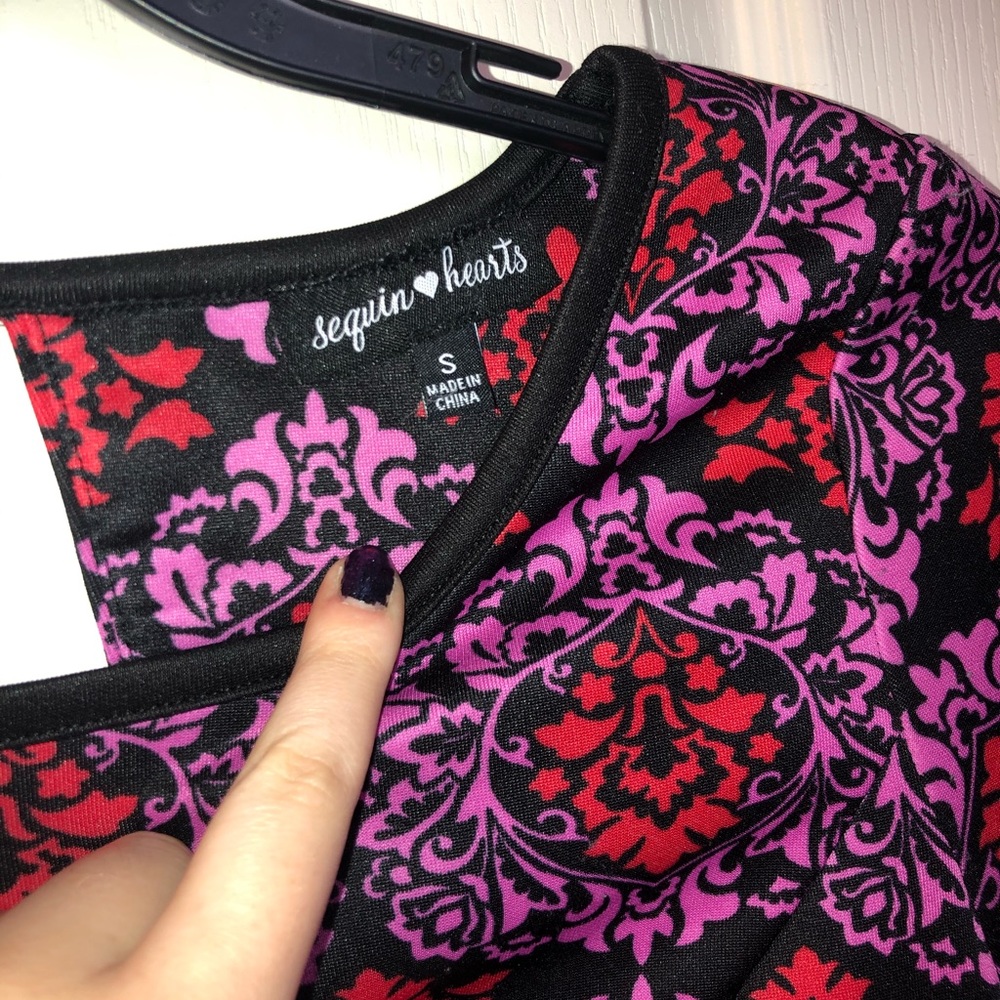 Semi-formal Print Dress - Picture 2 of 3